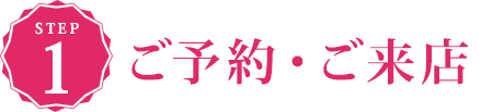 STEP1　ご予約・ご来店